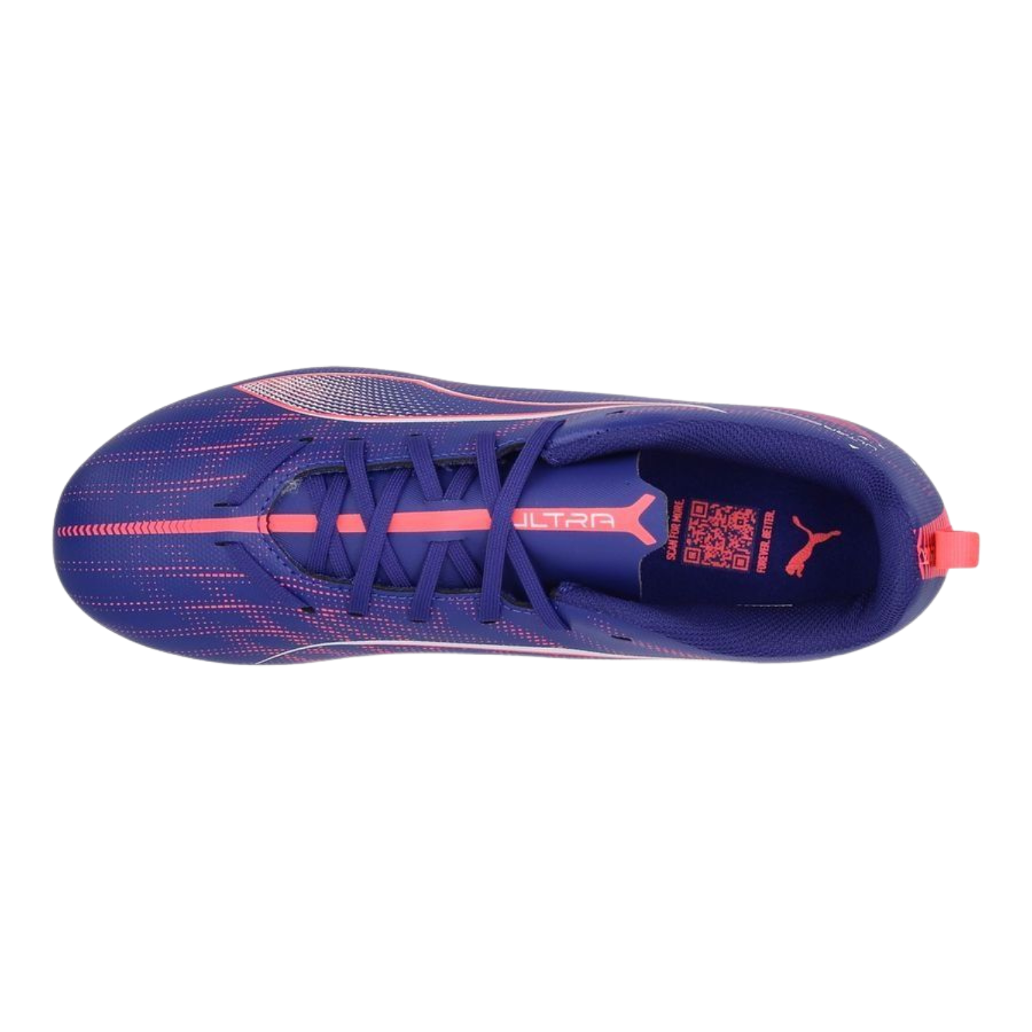 Puma Ultra 5 Play FG/AG Football Boots Junior - Lapis Lazuli/ Puma White/ Sunset Glow 107695 by Puma