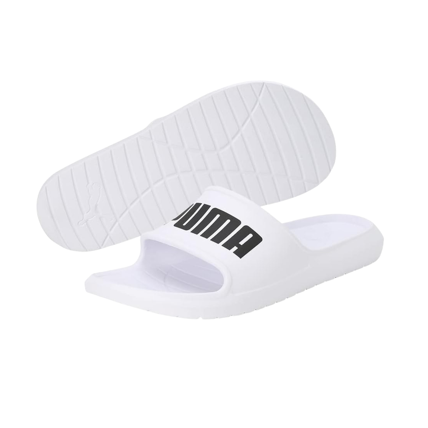 Puma Divecat V2 Lite Slides Unisex - Puma White/ Black Slides Puma