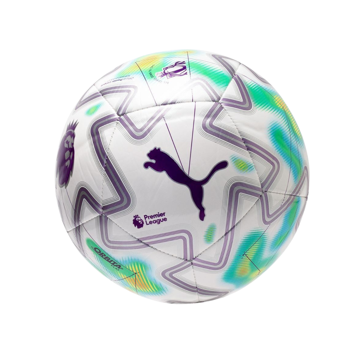 Puma Orbita Play PL Thrill Football - Puma White/ Yellow 08471901 Puma White Multicolour S5 Football Puma