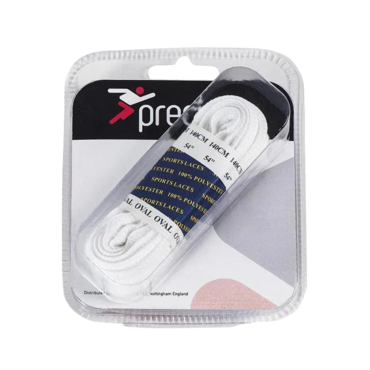 PT Oval Laces WHITE 140cm (FB061W) by Precision