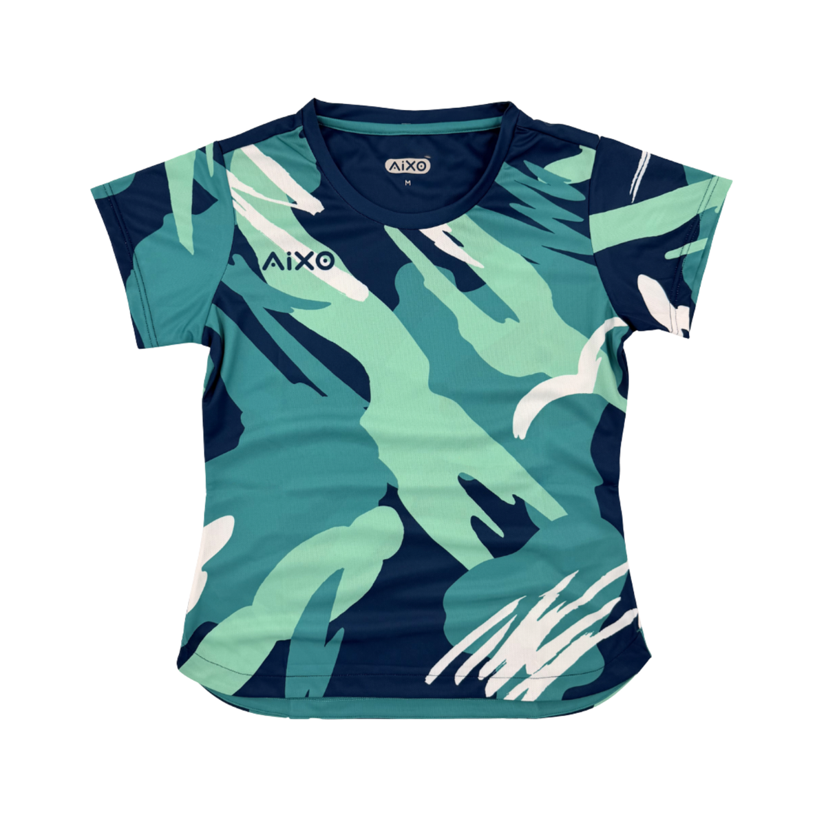 AIXO Abstract Womens T-Shirt - Navy by Aixo