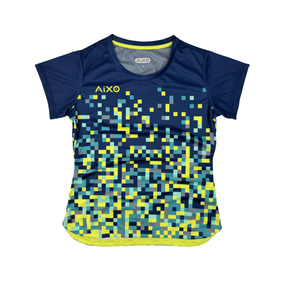 AIXO Pixel Womens T-Shirt - Navy by Aixo