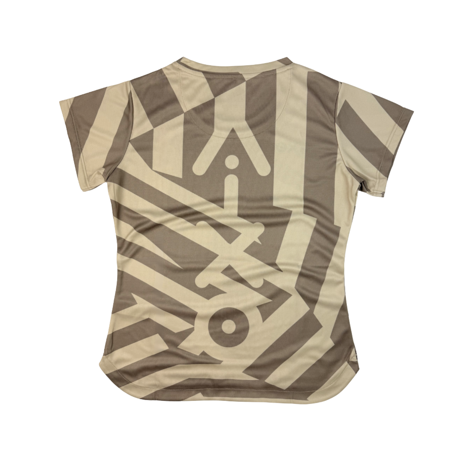 AIXO Chaos Camo Womens T-Shirt - Stone by Aixo