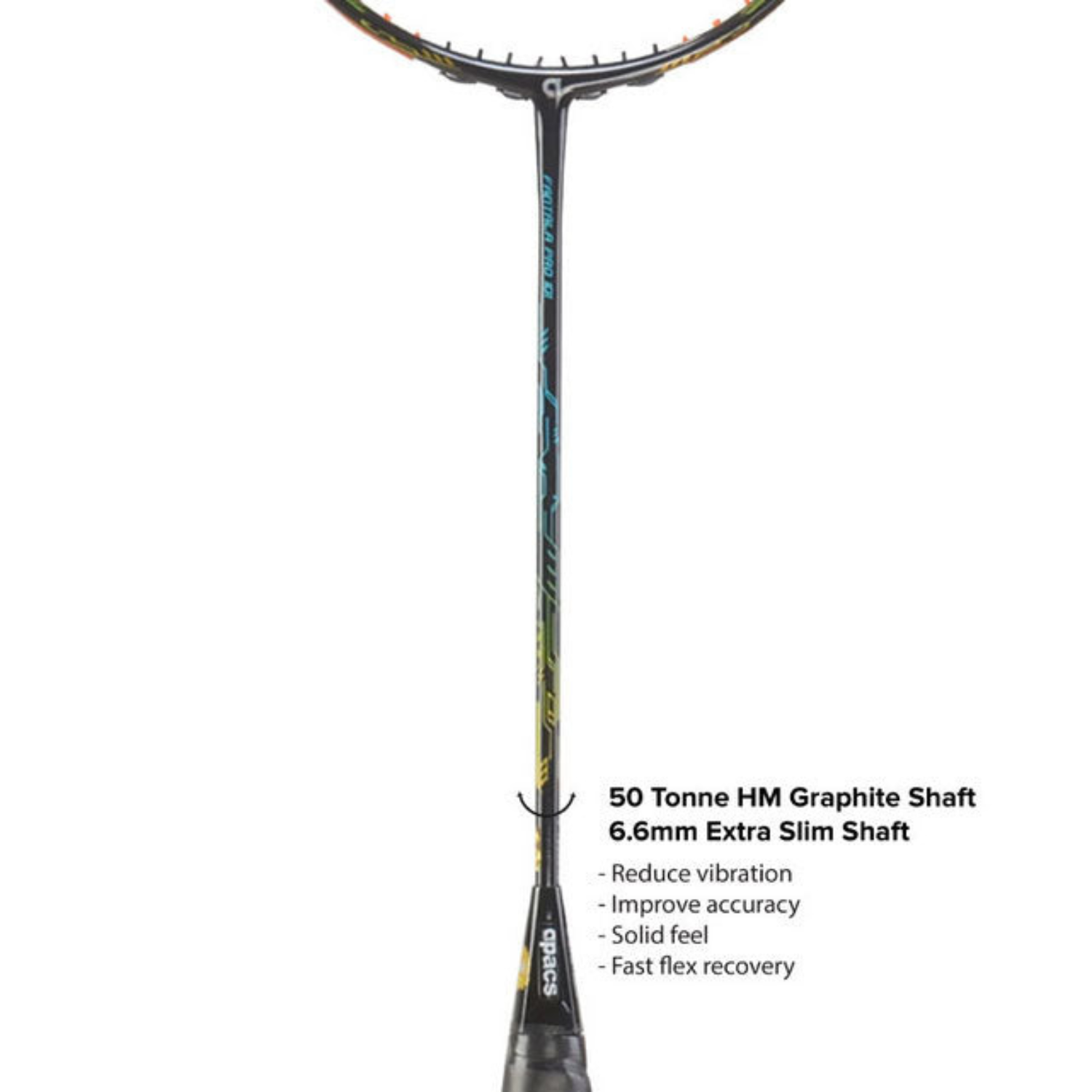 Apacs Fantala Pro 101 Badminton Racket (Unstrung) -Black by Apacs