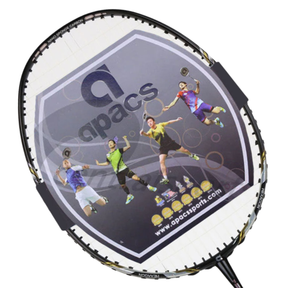 Apacs Feather Weight 300 Badminton Racket - Black/Silver by Apacs