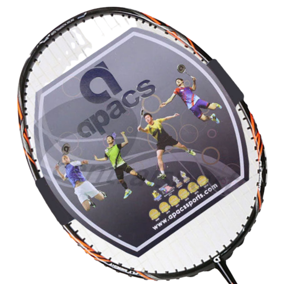 Apacs Fly Weight 73 Badminton Racket - Black/Orange by Apacs