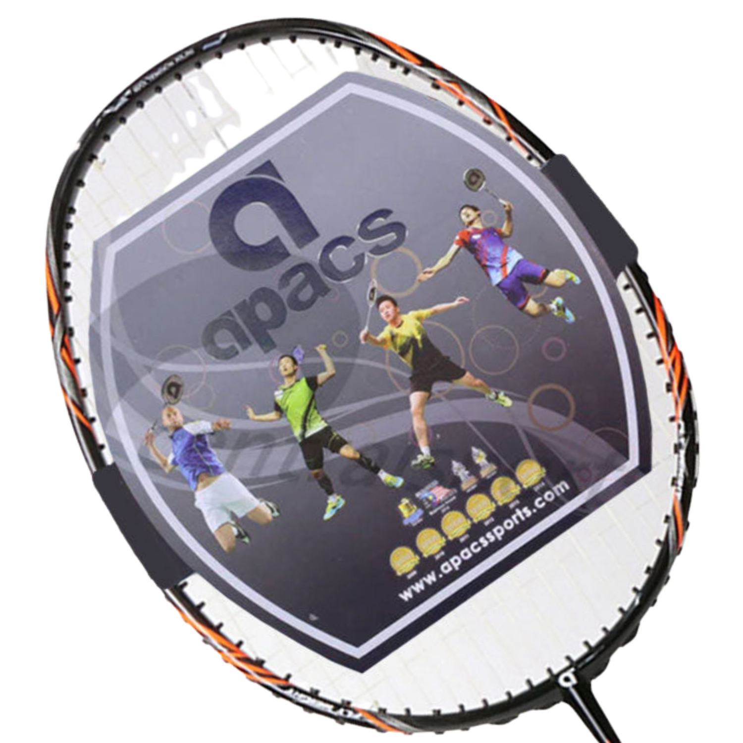 Apacs Fly Weight 73 Badminton Racket - Black/Orange by Apacs