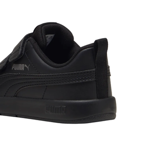 Puma Courtflex V3 Shoe Junior - Black/Cast Iron 39764201 shoes Puma