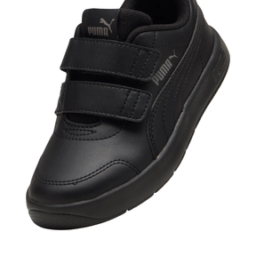 Puma Courtflex V3 Shoe Junior - Black/Cast Iron 39764201 shoes Puma