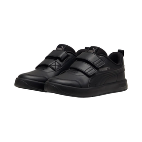 Puma Courtflex V3 Shoe Junior - Black/Cast Iron 39764201 shoes Puma