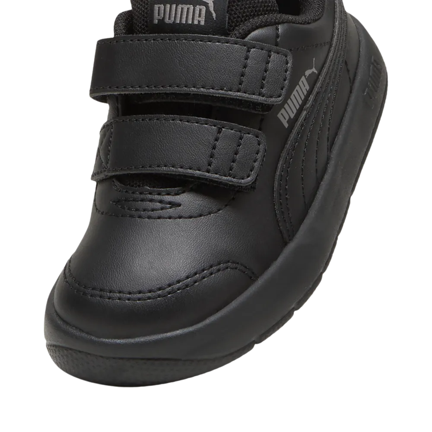 Puma Courtflex V3 Shoe Kids - Black/Cast Iron 31025201 by Puma