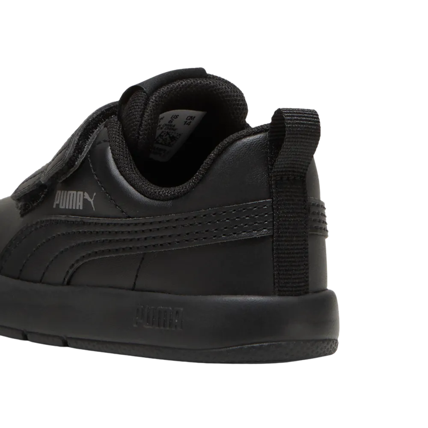 Puma Courtflex V3 Shoe Kids - Black/Cast Iron 31025201 by Puma