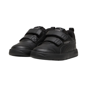 Puma Courtflex V3 Shoe Kids - Black/Cast Iron 31025201 by Puma