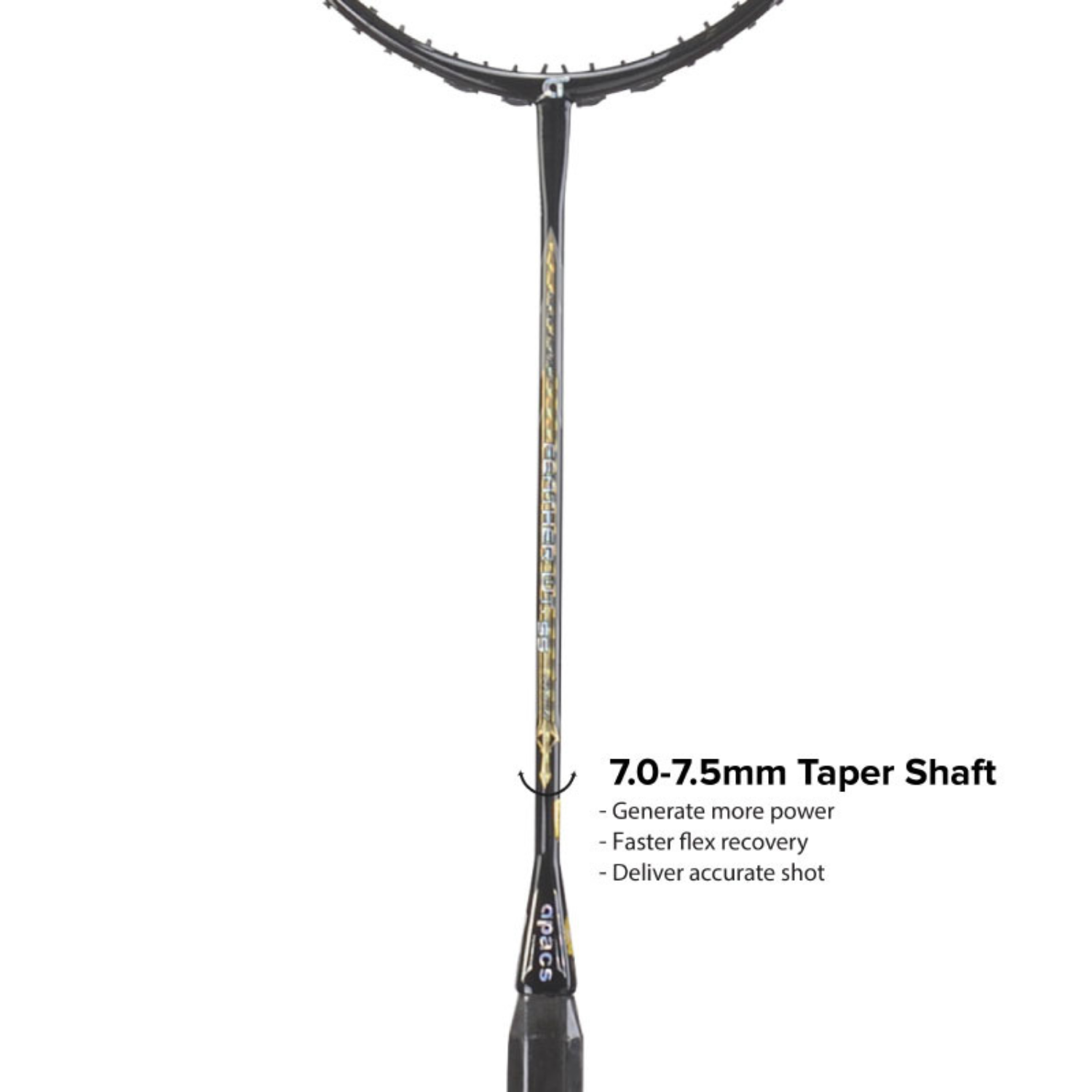 Apacs Feather Weight 55 8U Badminton Racket (Unstrung) by Apacs