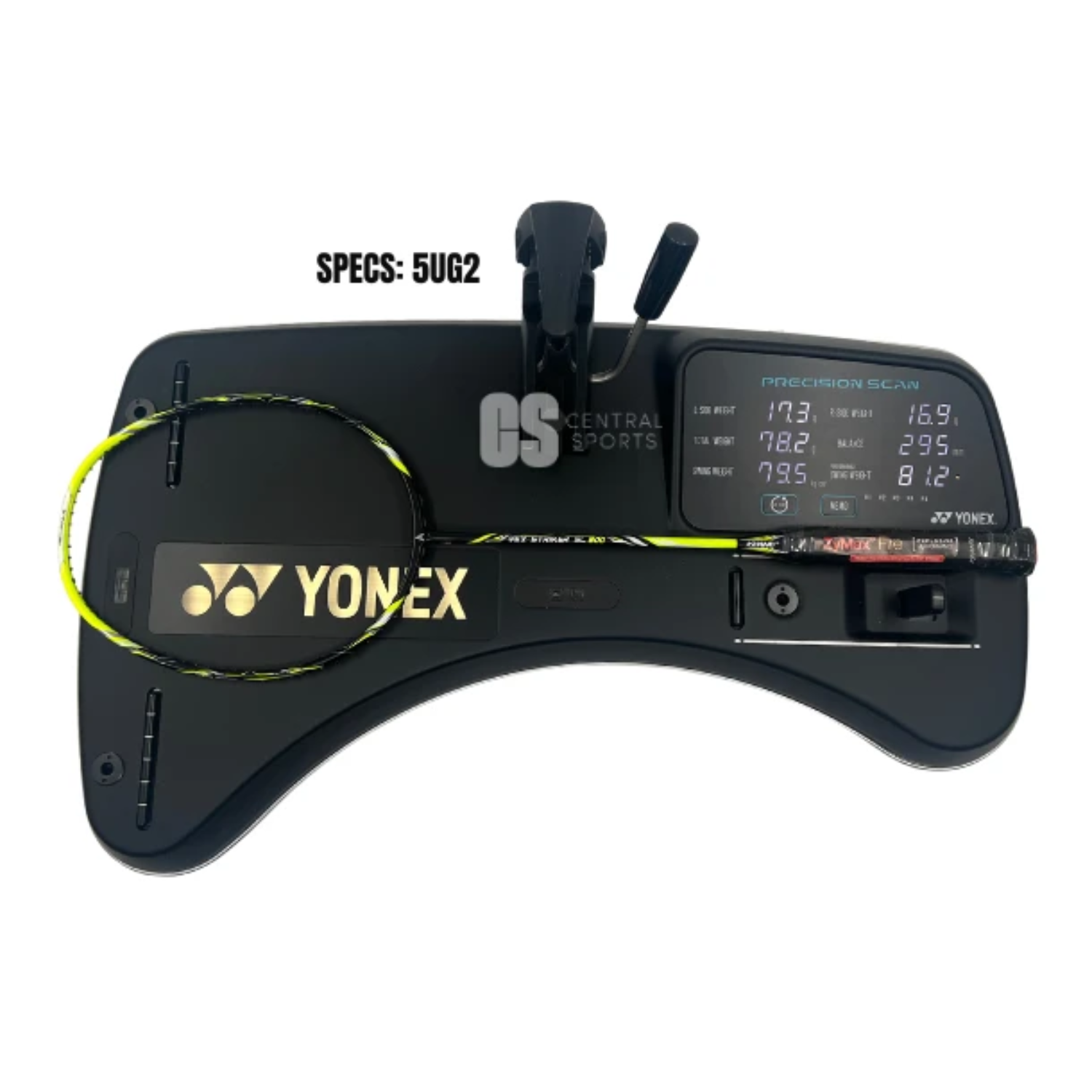 Ashaway Vex Striker 800 SL 5U Badminton Racket - Black/Yellow by Ashaway