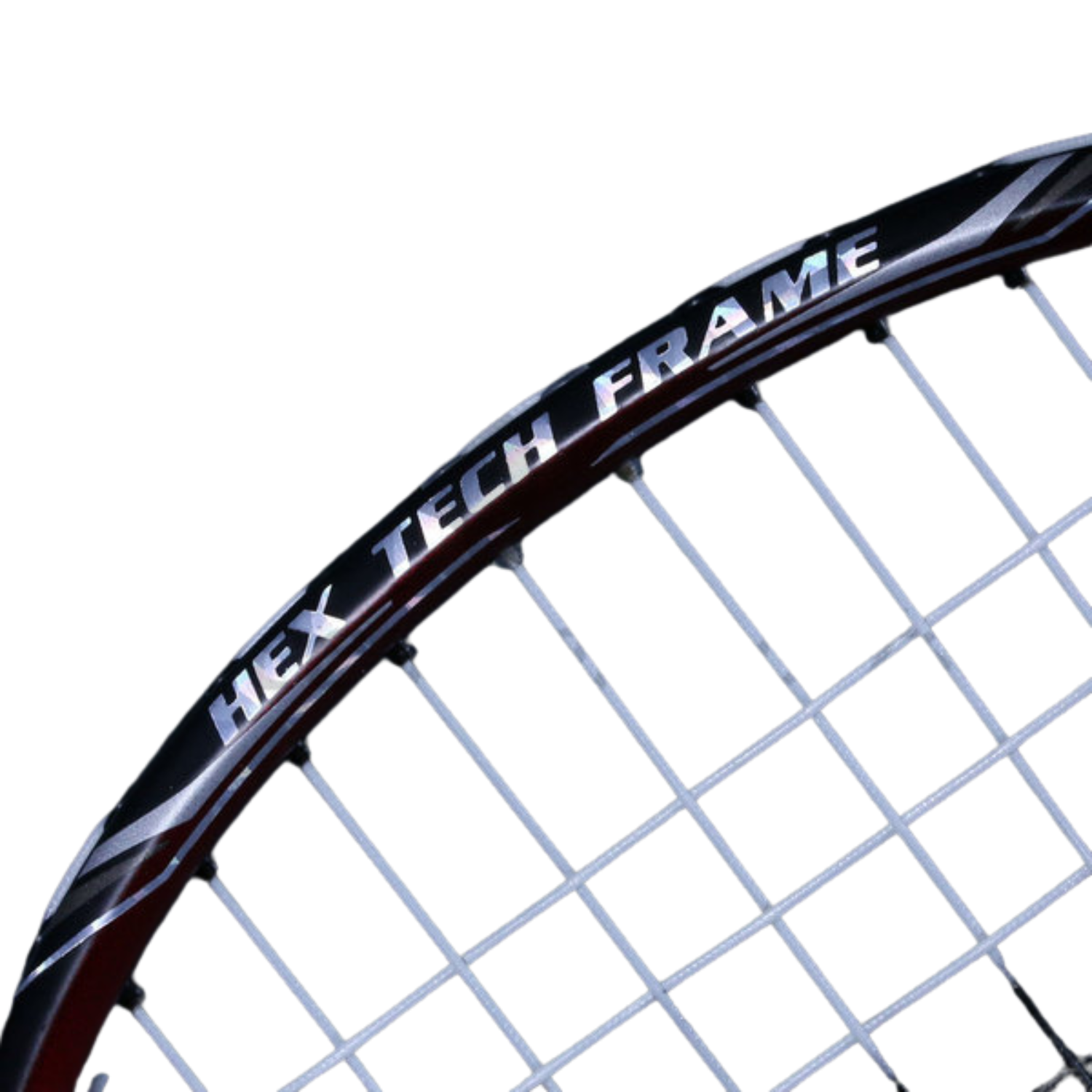 Ashaway Superlight 7 Hex Badminton Racket - Silver/Red by Ashaway