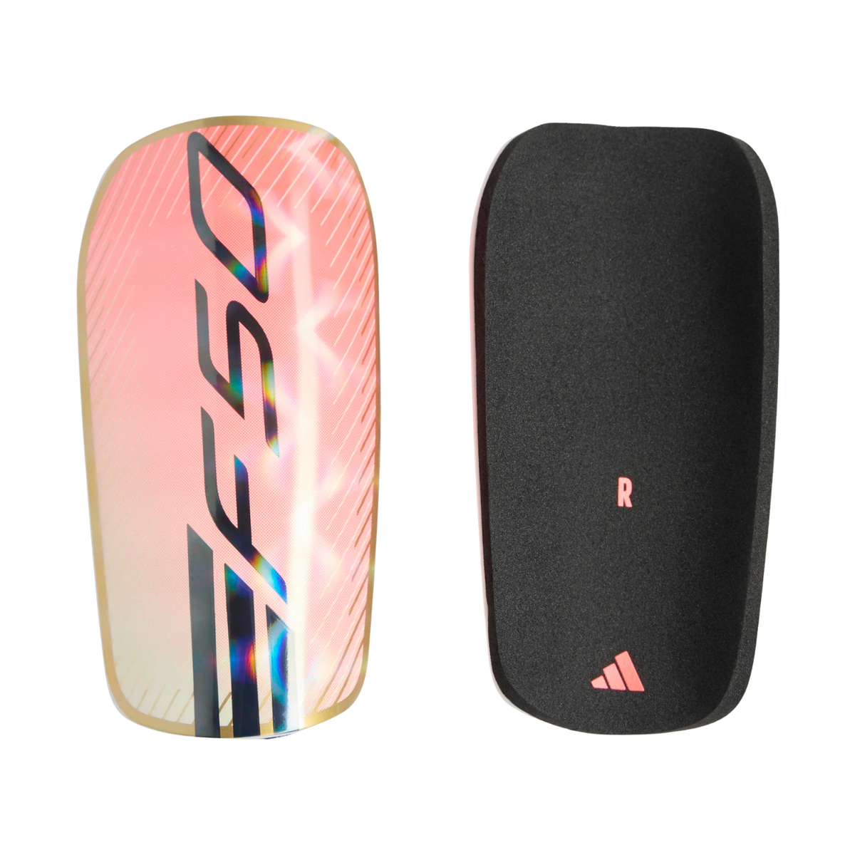 Adidas F50 EU Club Shin Guards - Turbo/Ivory/Gold KR5207 Turbo Ivory Gold Shin Guards Adidas