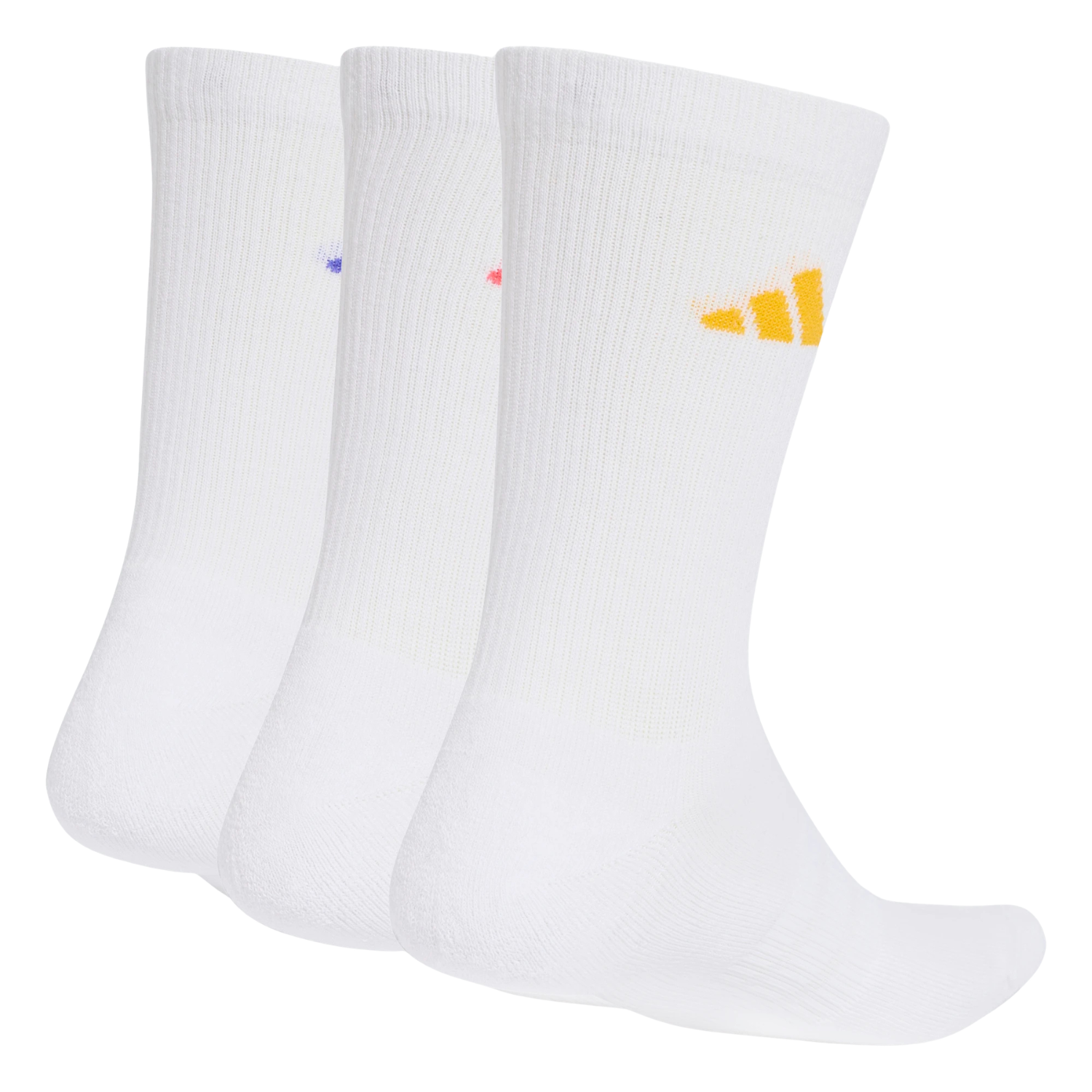 Adidas Cushioned Sportswear Crew 3 Pack Socks Unisex - White KQ6760 by Adidas