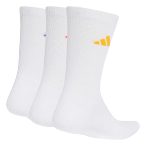 Adidas Cushioned Sportswear Crew 3 Pack Socks Unisex - White KQ6760 by Adidas