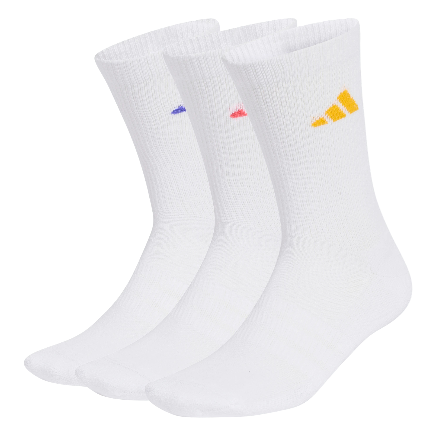 Adidas Cushioned Sportswear Crew 3 Pack Socks Unisex - White KQ6760 by Adidas
