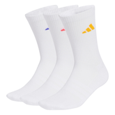 Adidas Cushioned Sportswear Crew 3 Pack Socks Unisex - White KQ6760 by Adidas
