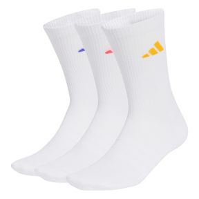 Adidas Cushioned Sportswear Crew 3 Pack Socks Unisex - White KQ6760 by Adidas
