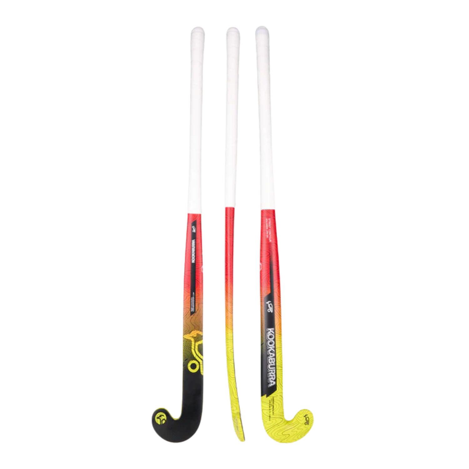 Kookaburra Contour Hockey Stick 6A2541J - Red/Yellow by Kookaburra