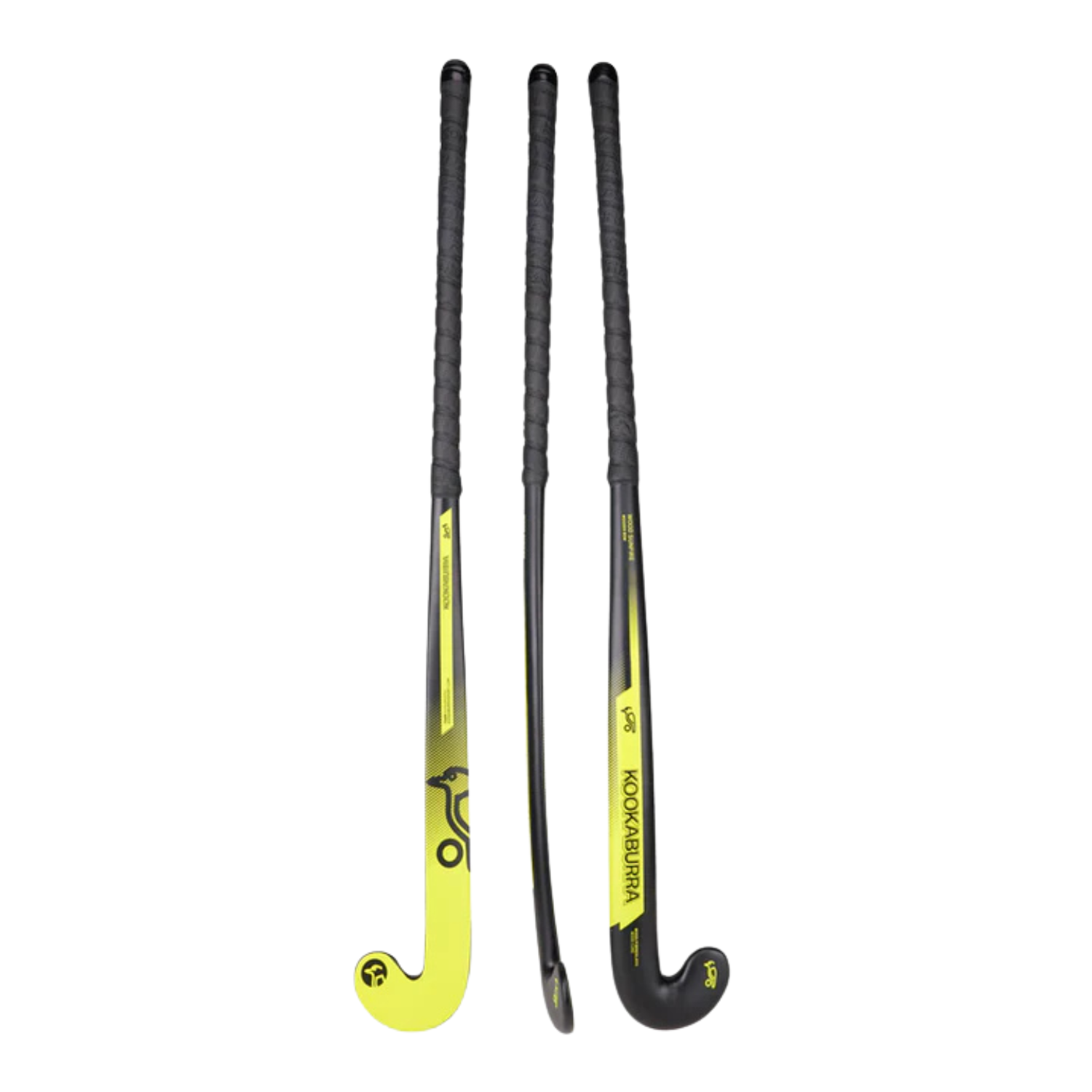 Kookaburra Sunfire Hockey Stick 6A2548N - Black/Yellow by Kookaburra