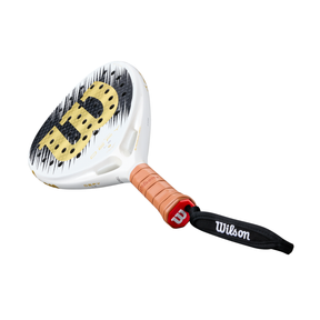 Wilson Defy LS V1 SE 2026 Padel Racket - White/Gold WR214611U by Wilson