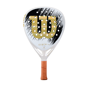 Wilson Defy LS V1 SE 2026 Padel Racket - White/Gold WR214611U by Wilson