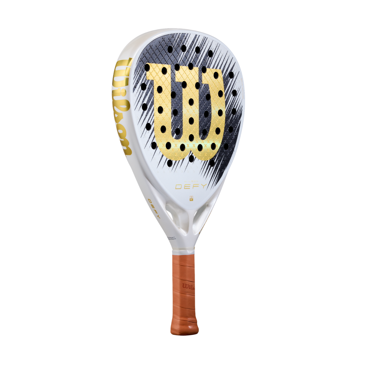 Wilson Defy V1 SE 2026 Padel Racket - White/Gold WR214511U by Wilson