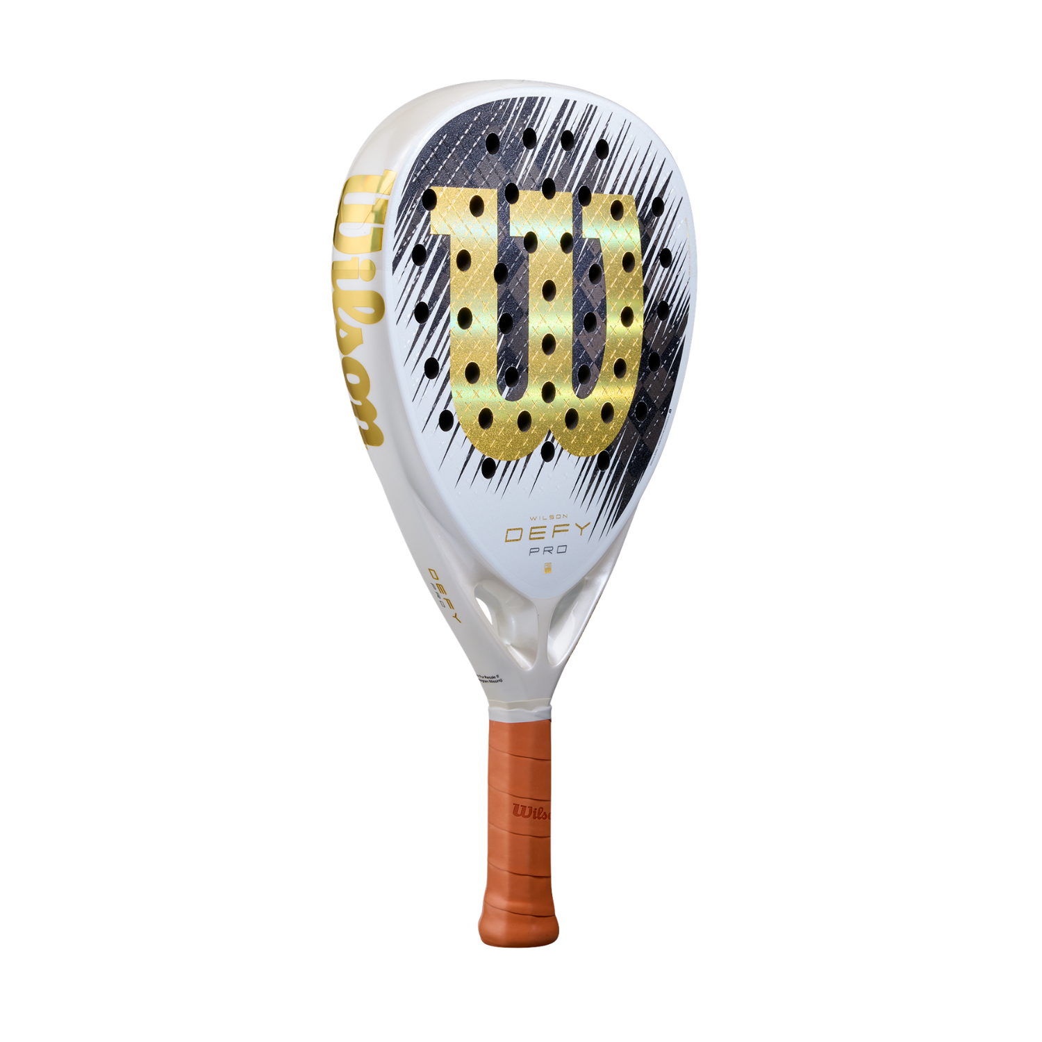 Wilson Defy Pro V1 SE 2026 Padel Racket - White/Gold WR213911U by Wilson
