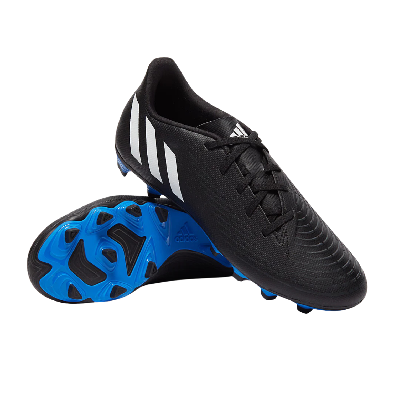Adidas Predator Edge 4 FxG Football Boots Unisex - Core Black/White/Vivid Red GV9876 by Adidas