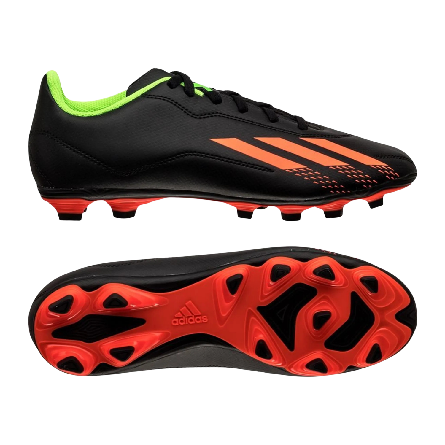 Adidas X Speedportal 4 FxG Football Boots Unisex - Core Black/Solar Red/Solar Green by Adidas