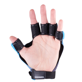Kookaburra Hydra Left Hand Guards - Black/Blue by Kookaburra