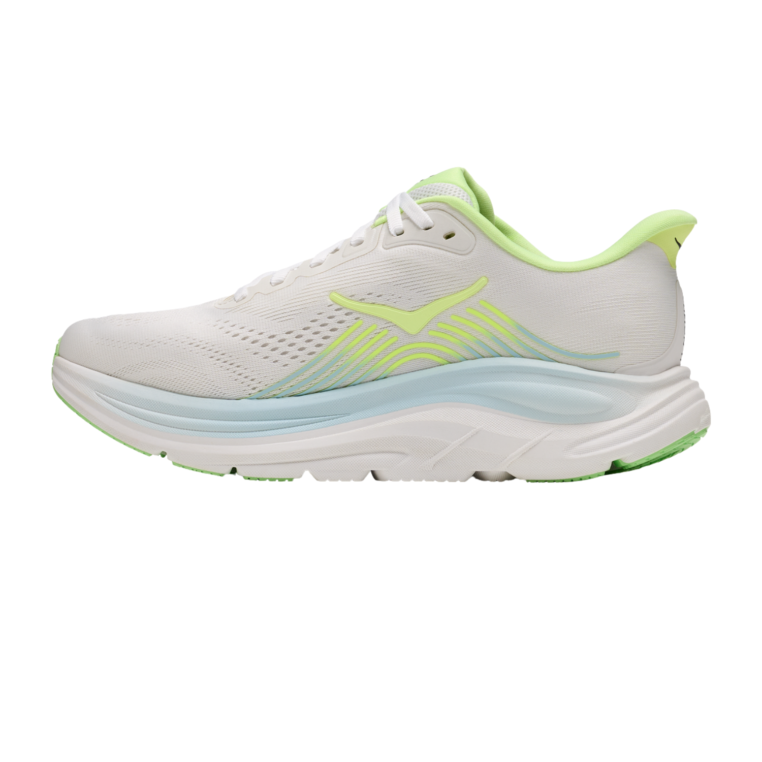 Hoka Clifton 11 Running Shoe Women - Frost/Neon Yuzu Running Shoes Hoka