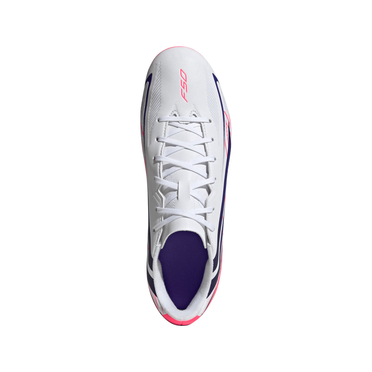 Adidas F50 Hyperfast Club FG/MG Football Boots Unisex - White/Purple/Pink Football Boots Adidas