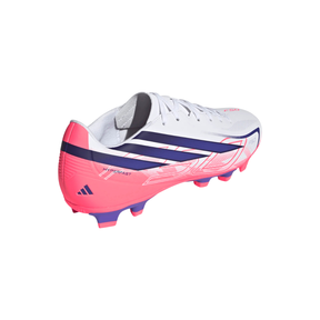 Adidas F50 Hyperfast Club FG/MG Football Boots Unisex - White/Purple/Pink Football Boots Adidas