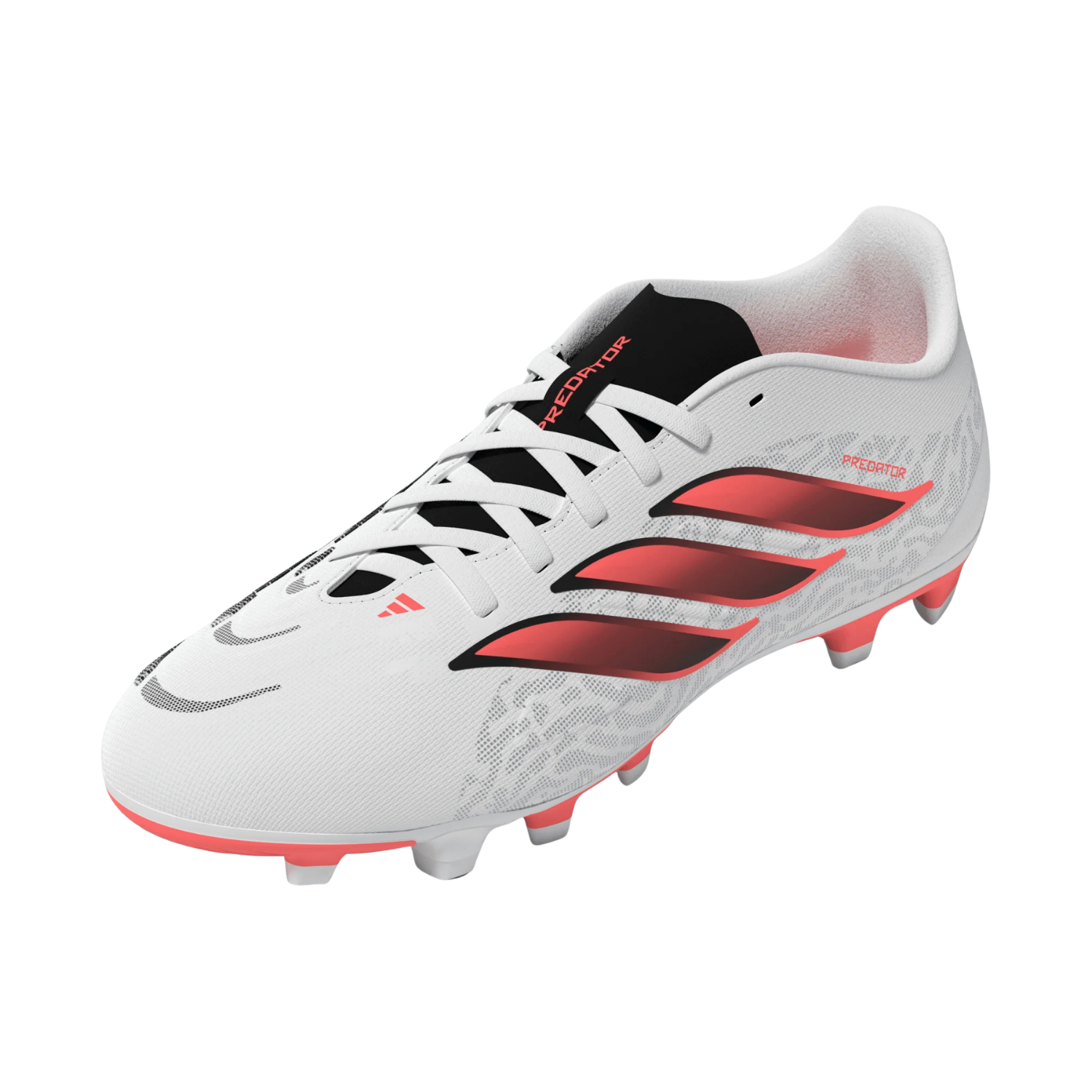 Adidas Predator Club FG/MG Football Boots Unisex - White/Red/Black Football Boots Adidas