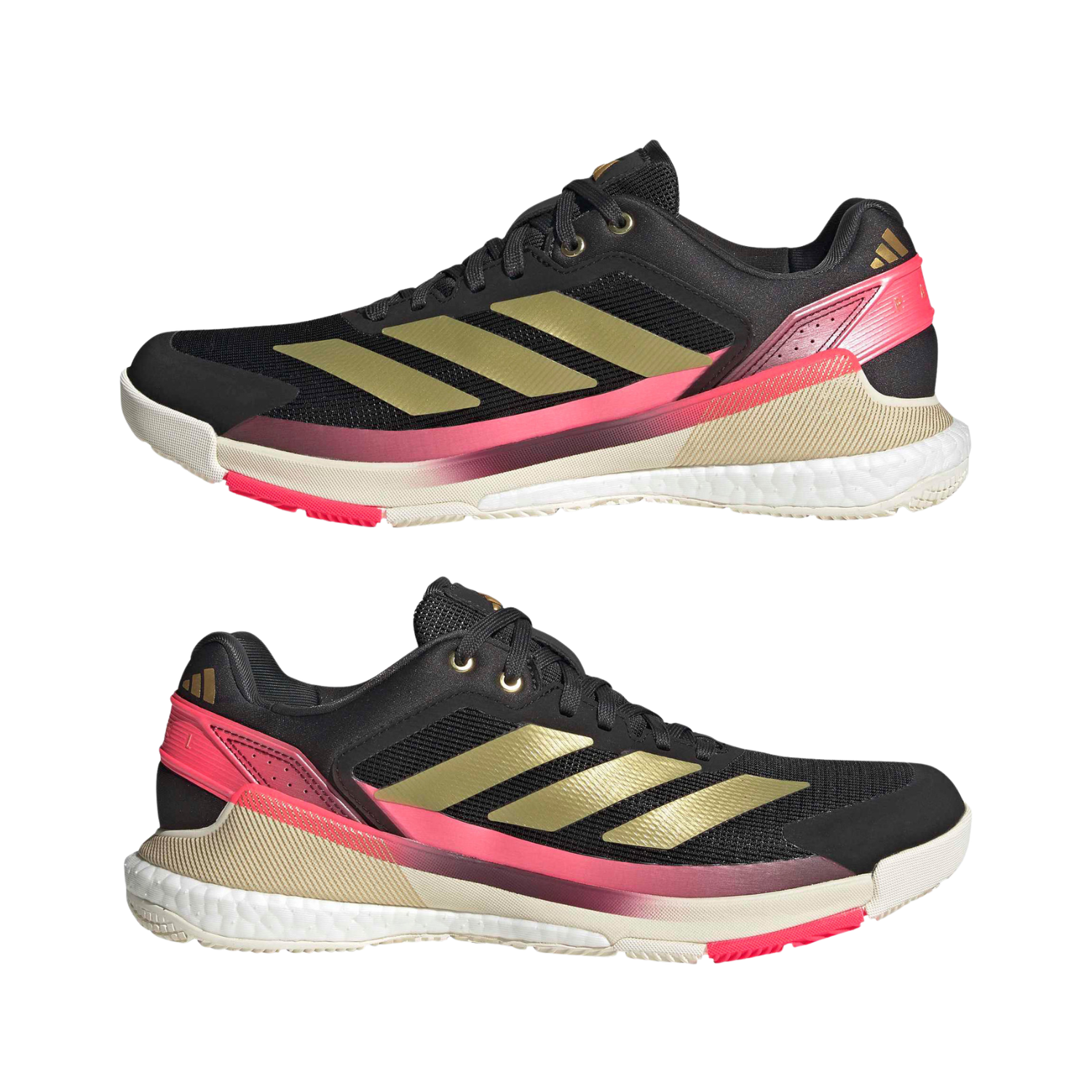 Adidas Crazyquick Boost Padel Shoe Men - Black/Gold/Pink Padel Shoes Adidas