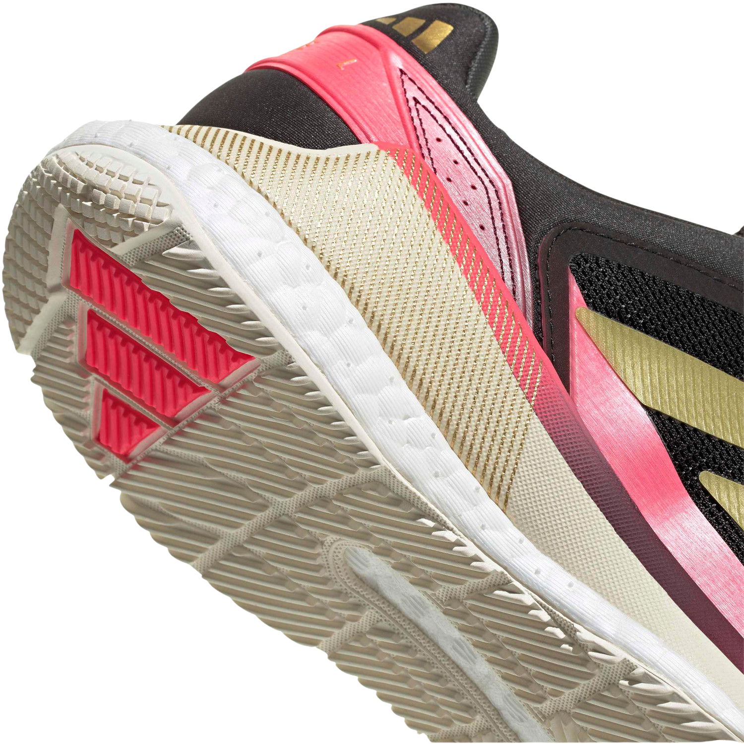 Adidas Crazyquick Boost Padel Shoe Men - Black/Gold/Pink Padel Shoes Adidas