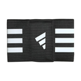 Adidas Tiro League captain's armband, Black/White, front view