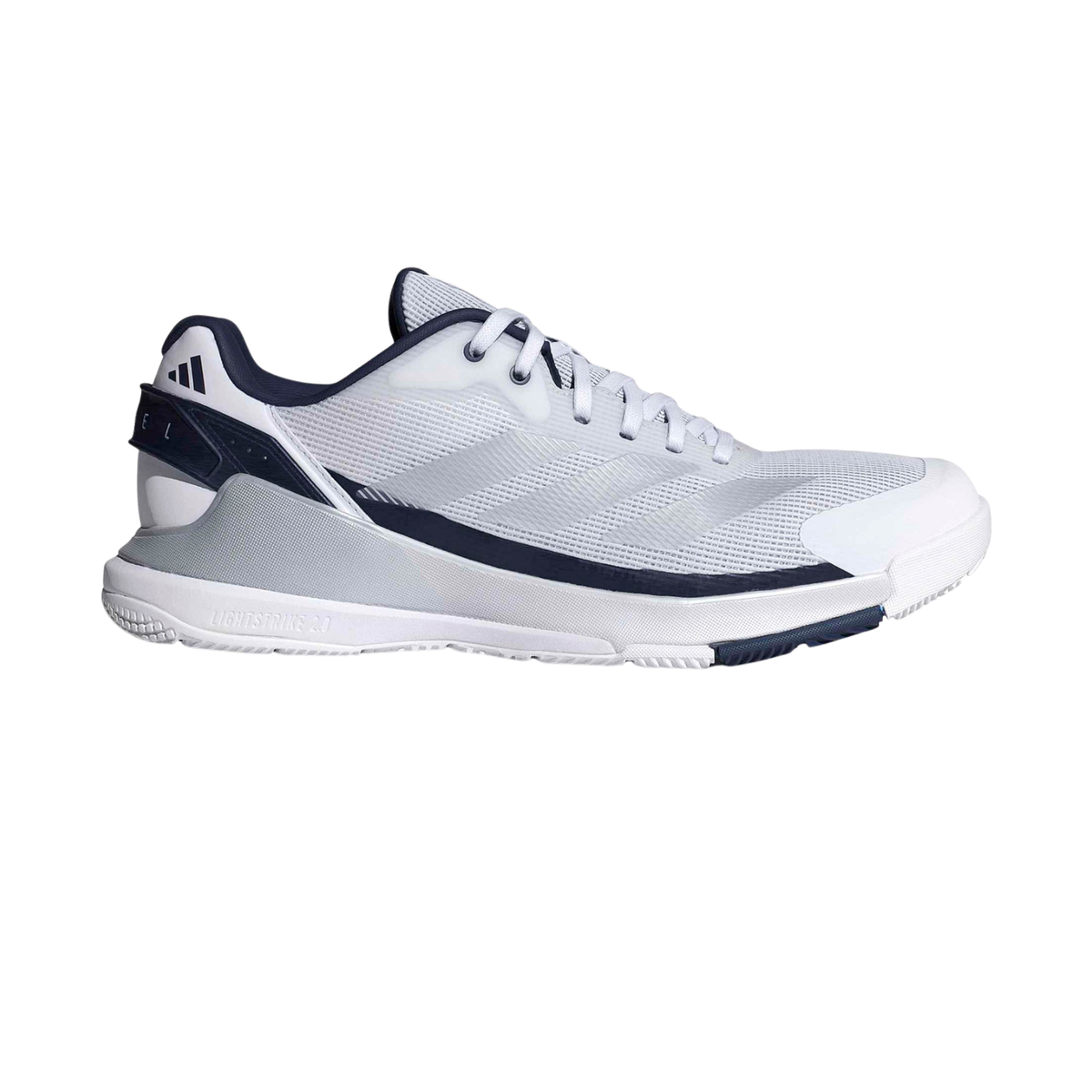 Adidas Crazyquick Lightstrike Padel Shoes Men - White/Silver/Dark Blue Padel Shoes Adidas