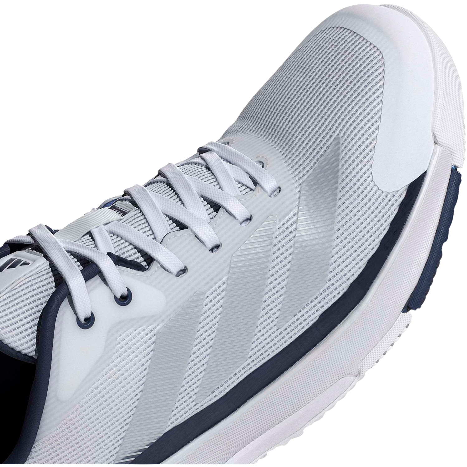 Adidas Crazyquick Lightstrike Padel Shoes Men - White/Silver/Dark Blue Padel Shoes Adidas