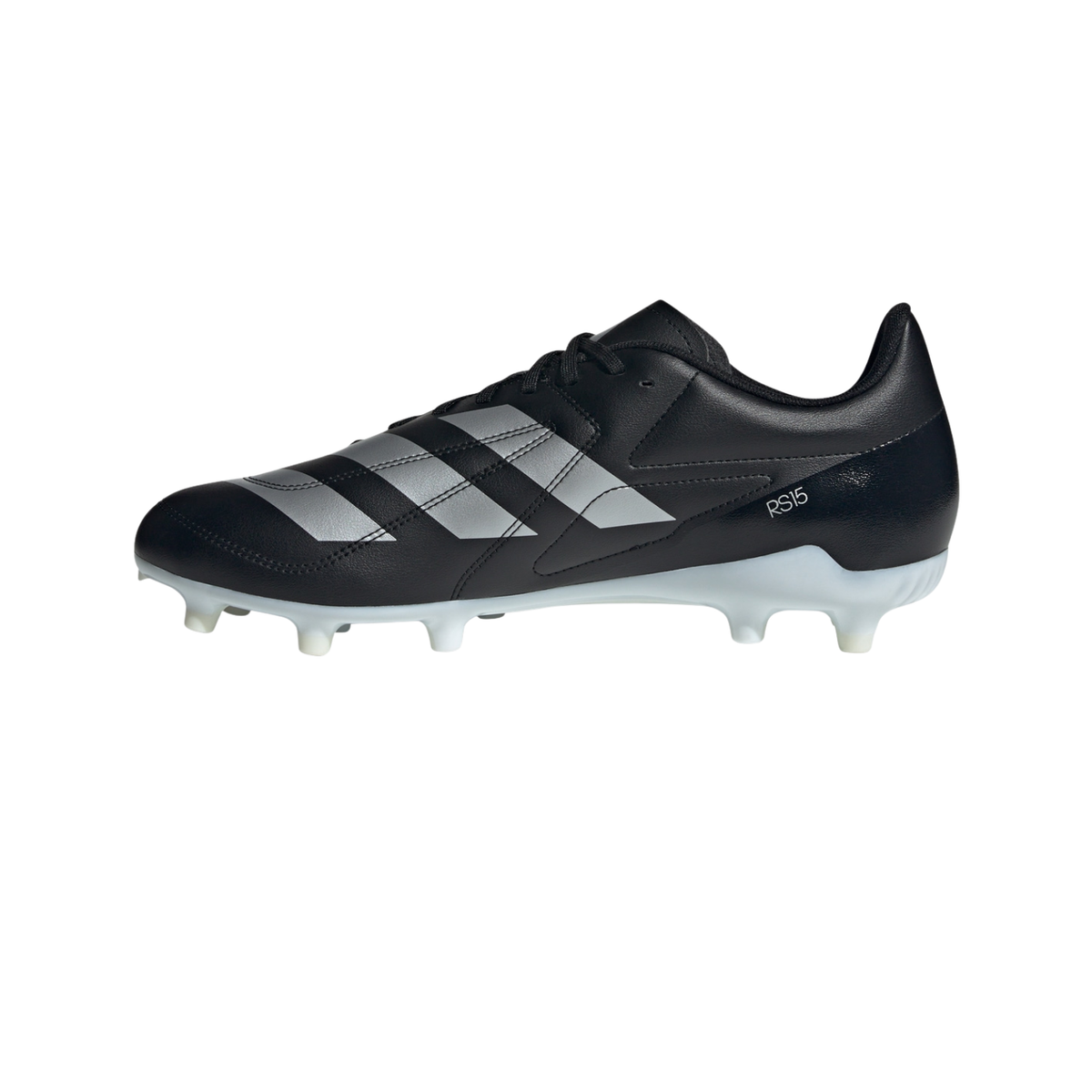 Adidas RS-15 Firm Ground Rugby Boots - Black (IG4016) Black Rugby Boots Adidas