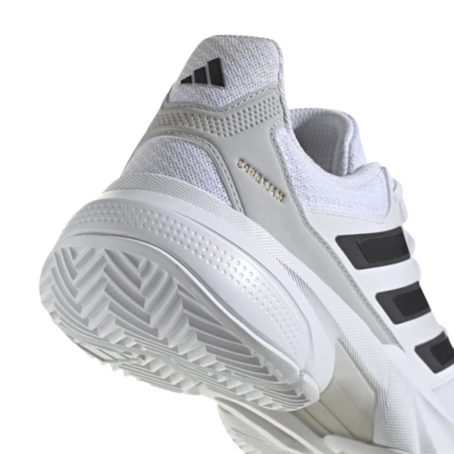 Adidas CourtJam Control 3 Tennis Shoes Men - White/Black/Grey Tennis Shoes Adidas