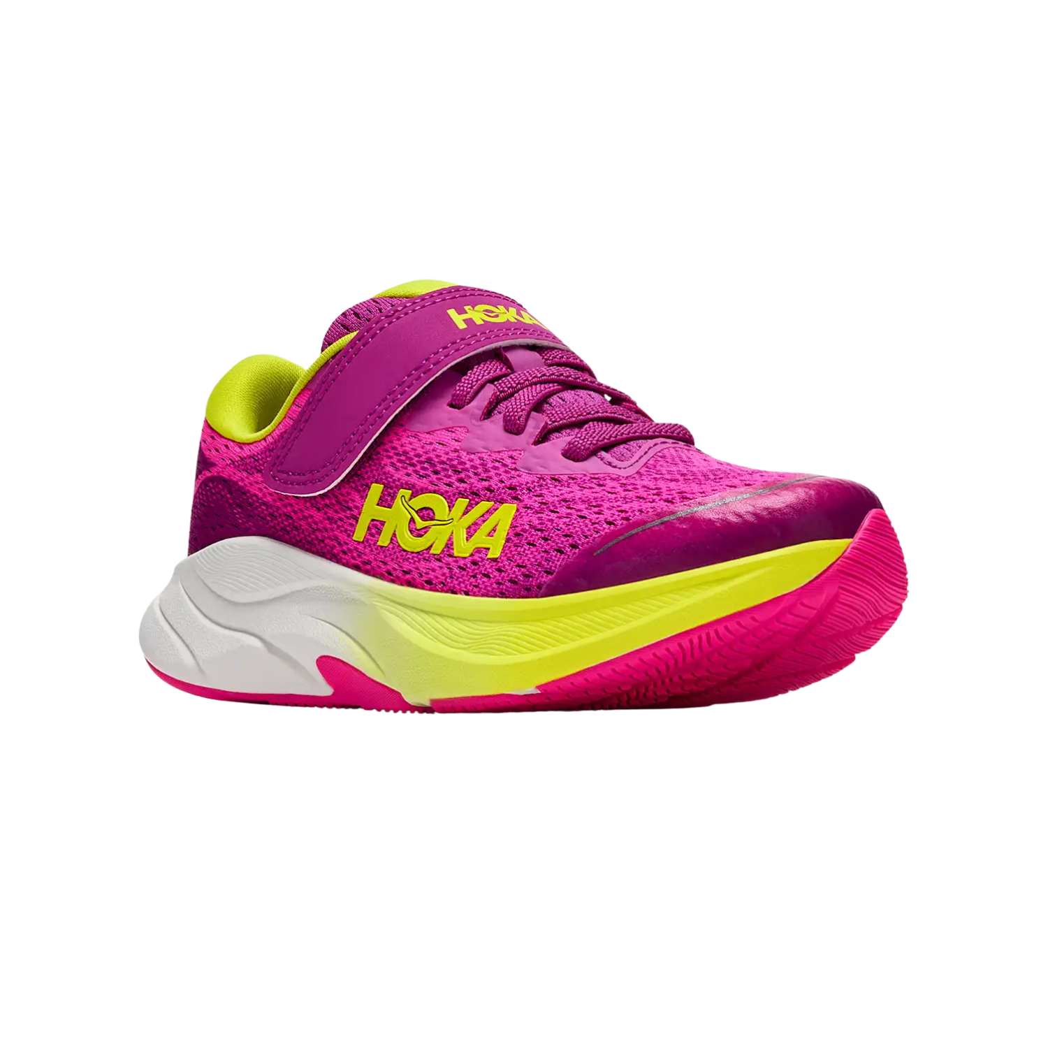 Hoka Rincon 4 Running Shoe Kids - Fuchsia Running Shoes Hoka