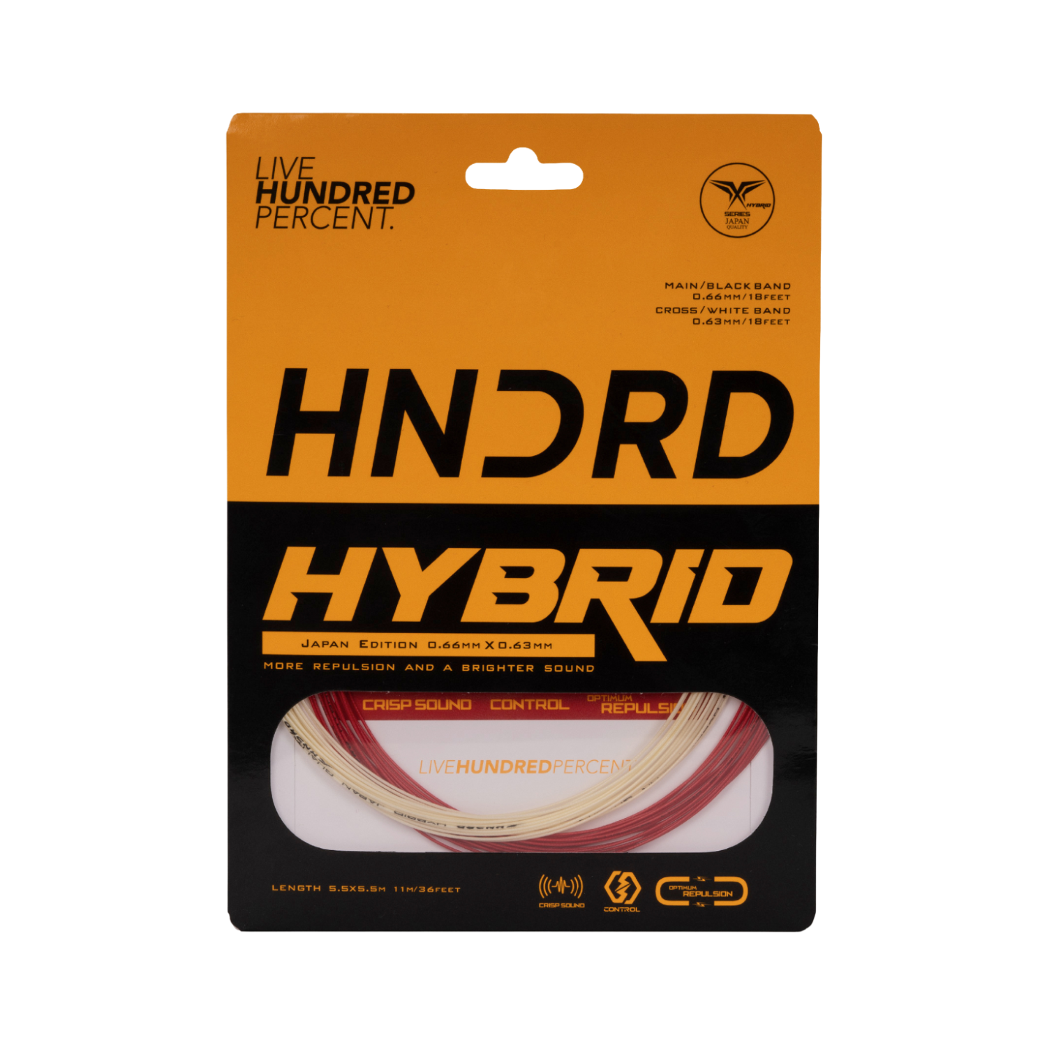Hundred Hybrid Badminton String by Hundred
