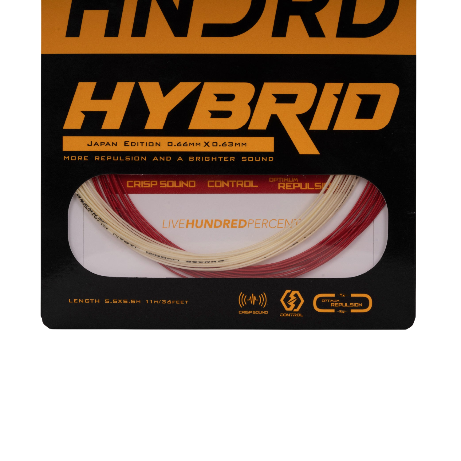 Hundred Hybrid Badminton String by Hundred