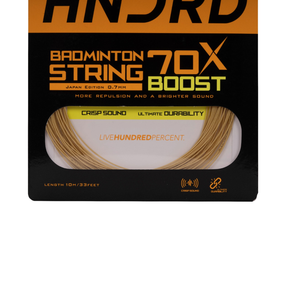 Hundred 70X Boost Badminton String - Ceylon Gold by Hundred